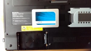 SONY VAIO PCG-71311N(VPCEB29FJ) SSD換装