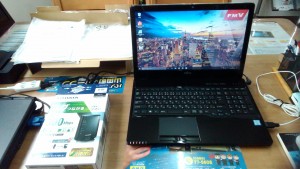 パソコン初期設定と無線ルーターセットアップ FUJITSU LIFEBOOK WA2/A3 @WMVWA3A27B2とI-O DATA WN-G300R3