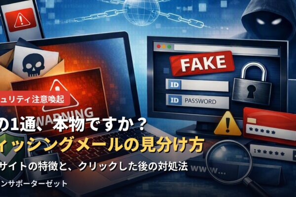 その1通、本物ですか？フィッシングメール・詐欺サイトの見分け方