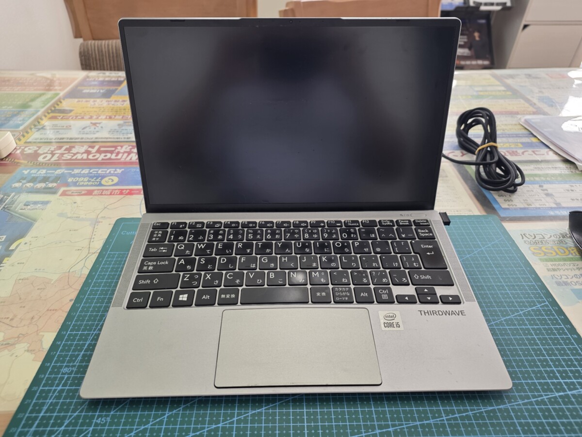 THIRDWAVE F-14IC タッチパッド浮き上がり バッテリー膨張