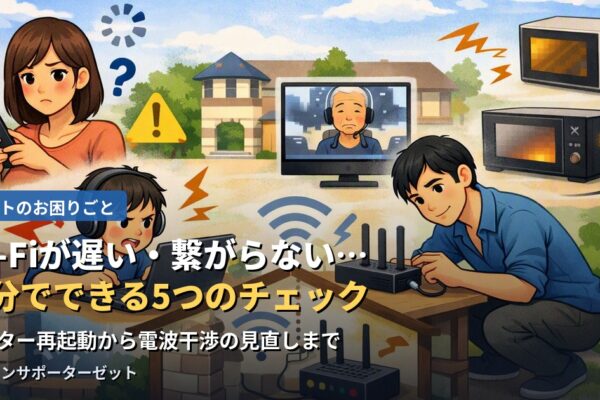 Wi-Fiが遅い・繋がらない…自分でできる5つのチェックポイント
