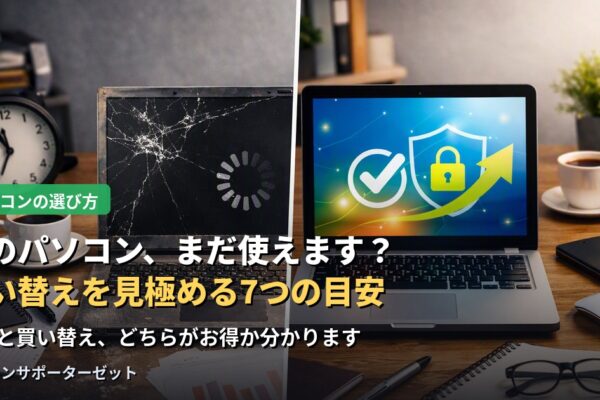 そのパソコン、まだ使えます？買い替えのタイミングを見極める7つの目安