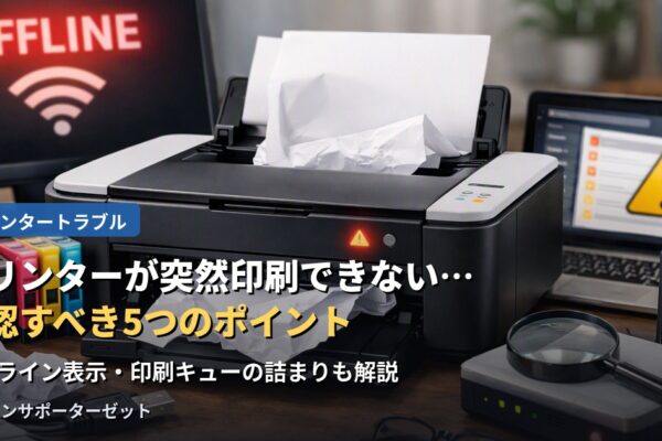 プリンターが突然印刷できなくなった…確認すべき5つのポイント