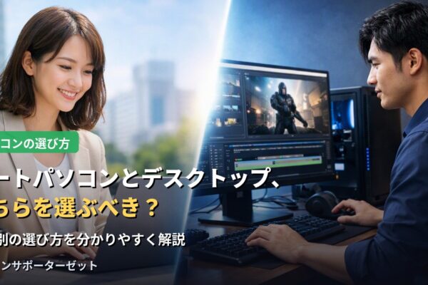 ノートパソコンとデスクトップ、どちらを選ぶべき？用途別の選び方