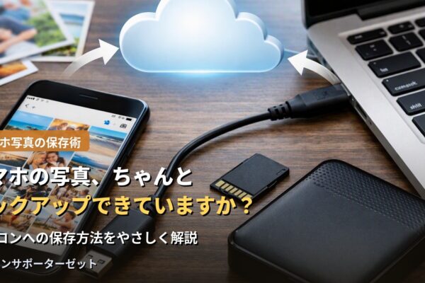 スマホの写真、ちゃんとバックアップできていますか？パソコンへの保存方法