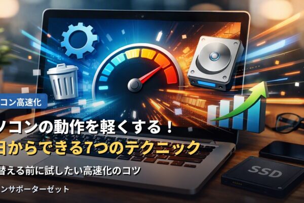 パソコンの動作を軽くする！今日からできる7つの高速化テクニック