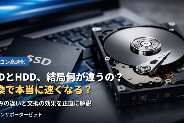 SSDとHDD、結局何が違うの?交換で本当に速くなる?