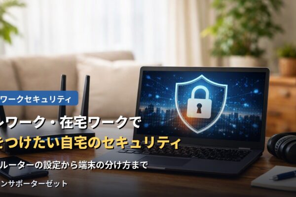 テレワーク・在宅ワークで気をつけたい、自宅のセキュリティ対策