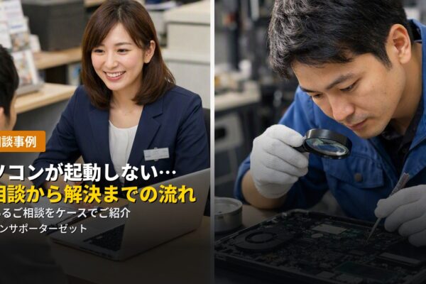 パソコンが起動しない…ご相談から解決までの流れをケースでご紹介