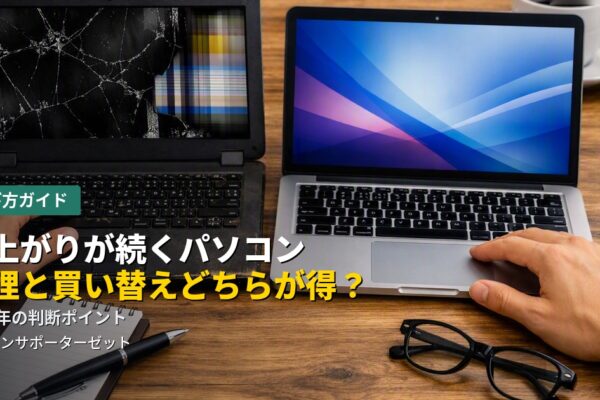 値上がりが続くパソコン、修理と買い替えどちらが得?2026年の判断ポイント