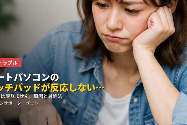 ノートパソコンのタッチパッドが反応しない…原因と対処法