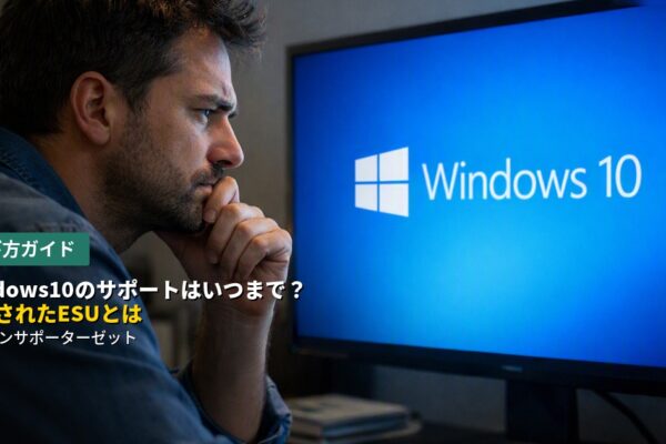 Windows10の通常サポートはすでに終了していますが、個人向けの「ESU」が2027年10月まで延長されました。ESUとは何か、登録方法、法人向けとの違いまで都城市のパソコンサポーターゼットが分かりやすく解説します。